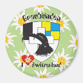 Graubünden Schweiz Magnet (Vorne)