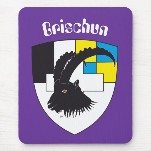 Graubünden Schweiz Mausmatte Mousepad (Vorne)