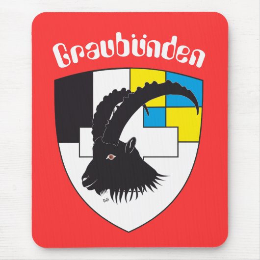 Graubünden Schweiz Mausmatte Mousepad (Vorne)