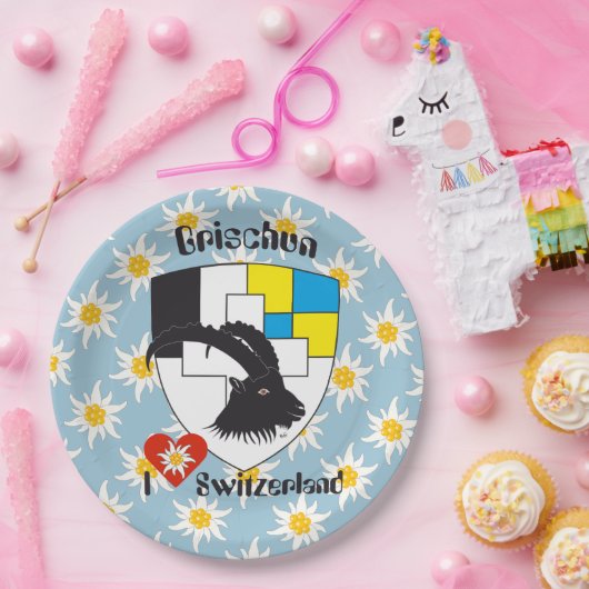 Graubünden Schweiz Pappteller (Party)