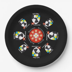 Graubünden Schweiz Pappteller