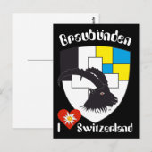 Graubünden Schweiz Postkarte (Vorne/Hinten)