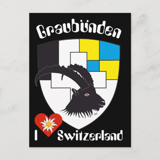 Graubünden Schweiz Postkarte (Vorderseite)