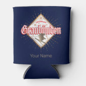 Graubünden Schweiz Retroskier Vintag Dosenkühler (Vorderseite)