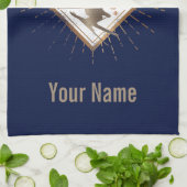 Graubünden Schweiz Retroskier Vintag Geschirrtuch (Gefaltet)