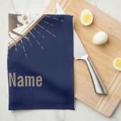 Graubünden Schweiz Retroskier Vintag Geschirrtuch (Viertel Falte)