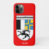 Graubünden, Schweiz | Schweizer Kantone Wappen Case-Mate iPhone Hülle (Rückseite)