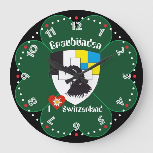 Grauden Grischun Grigioni Schweiz Svizra Uhr (Vorderseite)
