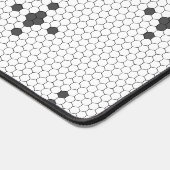 Graue 4-Sterne-Imitate Penny Tile Hexagon Tile Schreibtischunterlage (Ecke)