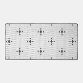 Graue 4-Sterne-Imitate Penny Tile Hexagon Tile Schreibtischunterlage (Vorderseite)