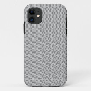 Graue 70er-Jahre-Style-Quadrate Case-Mate iPhone Hülle