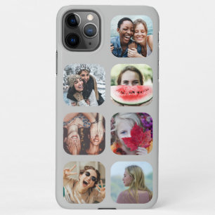 Graue 7 Foto Collage Template iPhone Case iPhone 11Pro Max Hülle