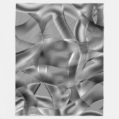 Graue, abgerundete Formen, in hellen Tönen Fleecedecke (Vorderseite)