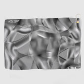 Graue, abgerundete Formen, in hellen Tönen Golfhandtuch (Horizontal)