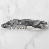 Graue, abgerundete Formen, in hellen Tönen Kellnermesser (Rückseite)