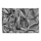 Graue, abgerundete Formen, in hellen Tönen Kissenbezug (Rückseite-Rechts)