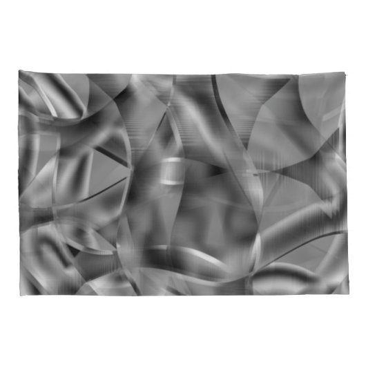 Graue, abgerundete Formen, in hellen Tönen Kissenbezug (Rückseite-Rechts)