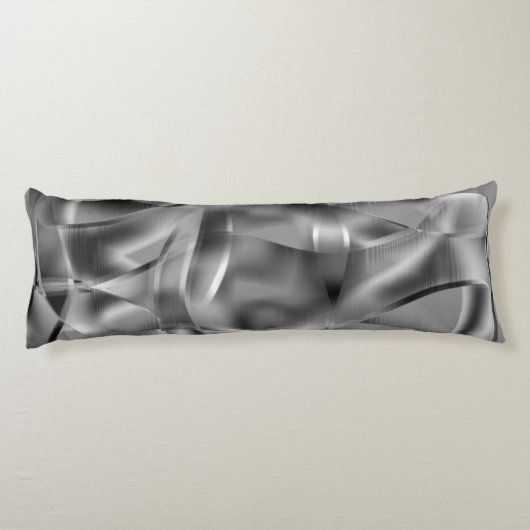Graue, abgerundete Formen, in hellen Tönen Seitenschläferkissen (Rückseite)