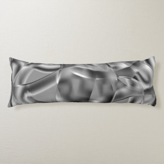 Graue, abgerundete Formen, in hellen Tönen Seitenschläferkissen (Vorderseite)