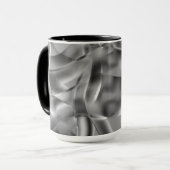 Graue, abgerundete Formen, in hellen Tönen Tasse (Vorderseite Links)