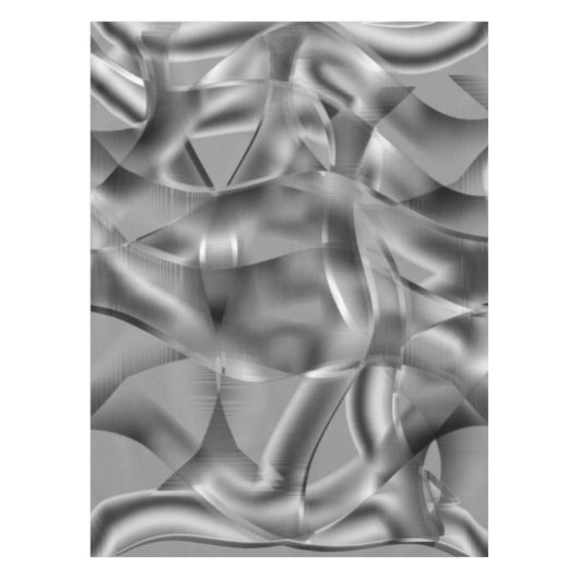 Graue, abgerundete Formen, in hellen Tönen Tischdecke (Vorderseite)