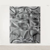 Graue, abgerundete Formen, in hellen Tönen Wandteppich (Vorderseite)