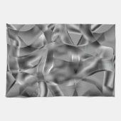 Graue, abgerundete Formen mit schmalen Tönen Geschirrtuch (Horizontal)