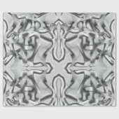 Graue abgerundete Formen und dunkle Farben Geschenkpapier (Flach)