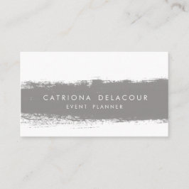 Graue Abstrakte Aquarellfarben-Splash-Visitenkarte Visitenkarte