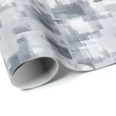 Graue Abstrakte Farbe Geschenkpapier (Rolleneckpunkt)