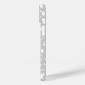 Graue, Abstrakte, gekreuzte Punkte Case-Mate iPhone Hülle (Rückseite / Links)