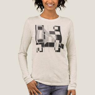 Graue Abstrakte Kunst Cubist Geometric MCM inspiri Tri-Blend Shirt