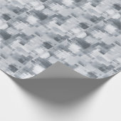 Graue abstrakte Malerei Geschenkpapier (Ecke)