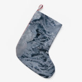 Graue abstrakte Malerei Kleiner Weihnachtsstrumpf (Vorderansicht (hängend))