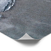 Graue abstrakte Malerei Poster (Ecke)