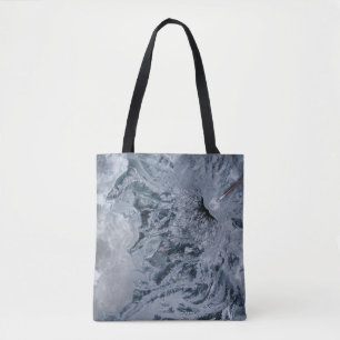 Graue abstrakte Malerei Tasche