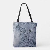 Graue abstrakte Malerei Tasche (Rückseite)
