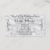 Graue Abstrakte Rhinestone Visitenkarte (Rückseite)