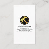 Graue Abstrakte Zuhause Landscape Motif Builder Visitenkarte (Rückseite)