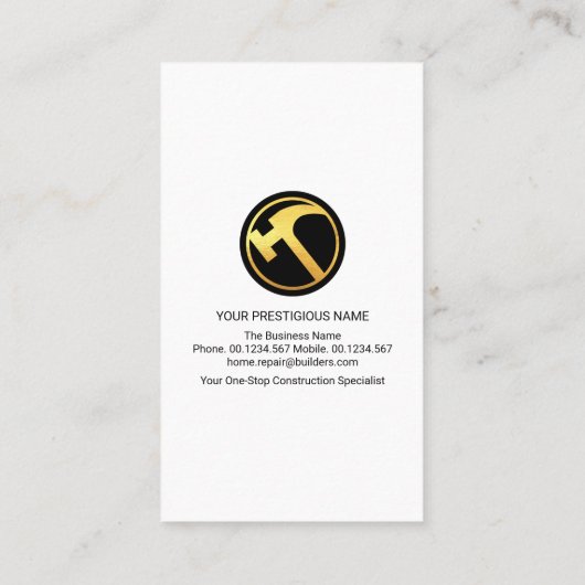 Graue Abstrakte Zuhause Landscape Motif Builder Visitenkarte (Rückseite)