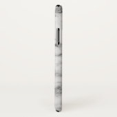 Graue Akzente aus hellgrauem Marmor Case-Mate iPhone Hülle (Hinten/Rechts)