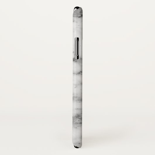 Graue Akzente aus hellgrauem Marmor Case-Mate iPhone Hülle (Hinten/Rechts)