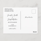 Graue Alaska Karte Save the Date Form (Rückseite)