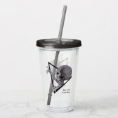 Graue Alien, die Wahrheit ist da draußen Acryltrinkbecher (Rückseite)