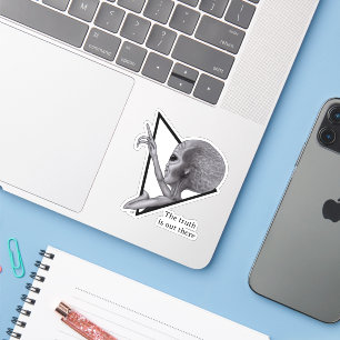 Graue Alien, die Wahrheit ist da draußen Aufkleber