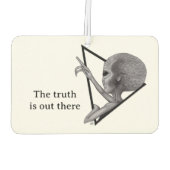 Graue Alien, die Wahrheit ist da draußen Autolufterfrischer (Rückseite)