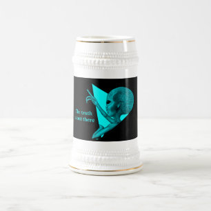 Graue Alien, die Wahrheit ist da draußen Bierglas
