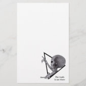 Graue Alien, die Wahrheit ist da draußen Briefpapier (Rückseite)