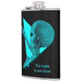 Graue Alien, die Wahrheit ist da draußen Flachmann (Links)