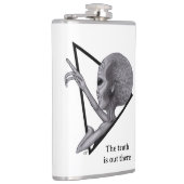 Graue Alien, die Wahrheit ist da draußen Flachmann (Rechts)